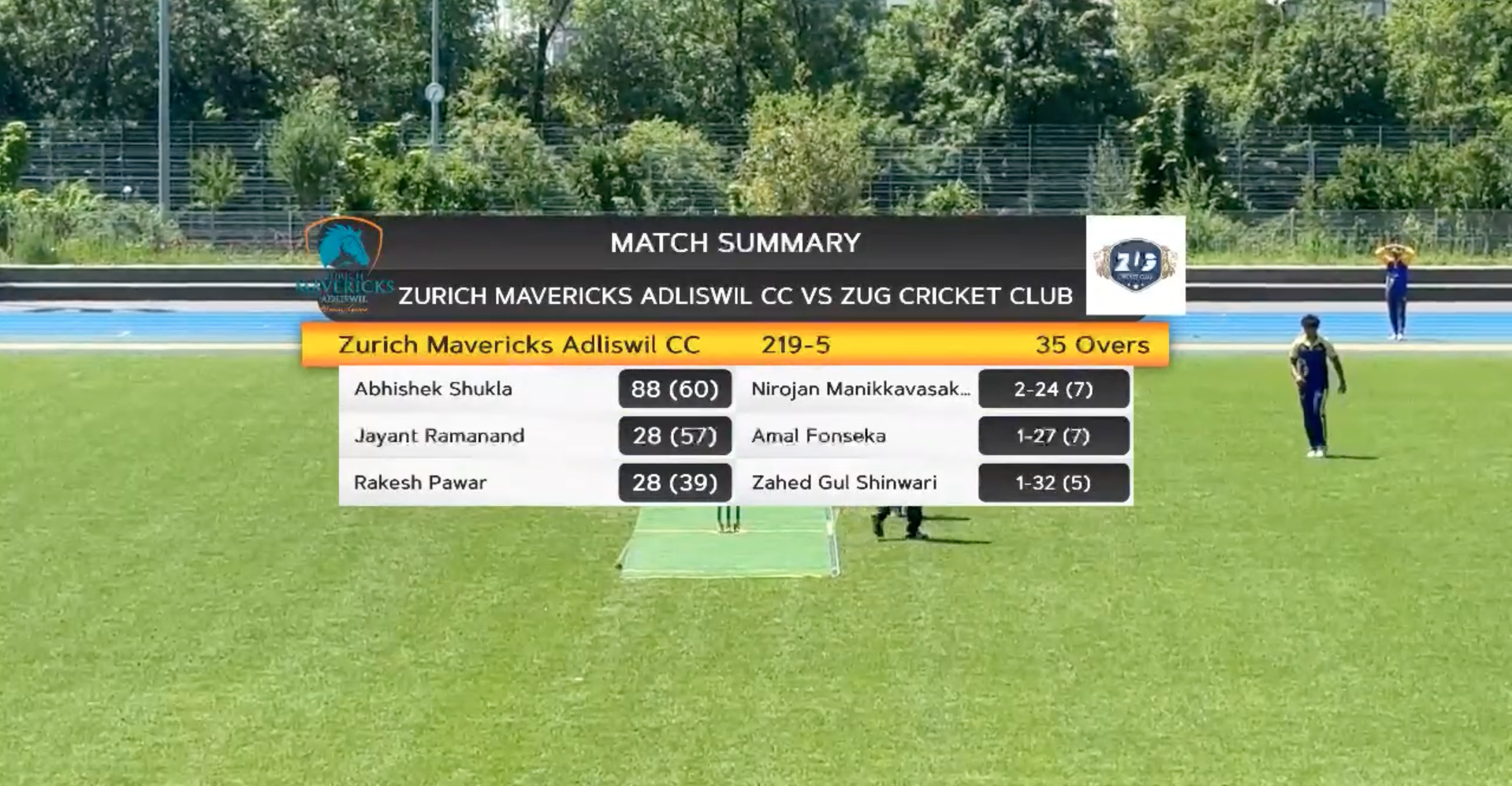 Mavericks in the field — CSNL vs Zug at Tufi